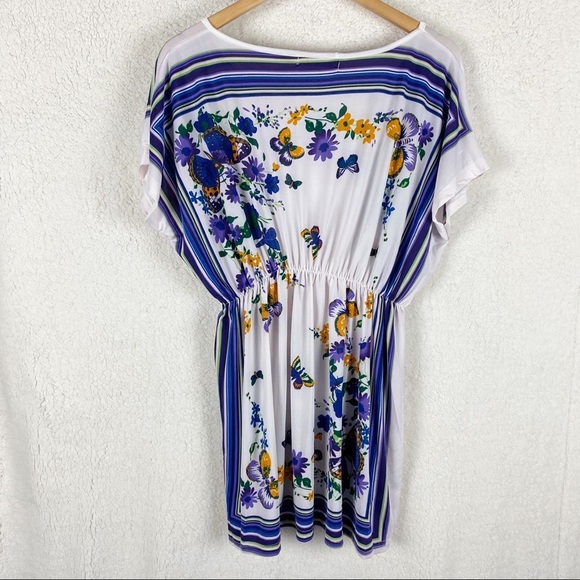 Cyn by Cynthia Mehra V-neck Tunic Top / Coverup - Picture 3 of 6